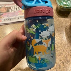 Brand new children Contigo water bottle fox woodland- plastic. Never used